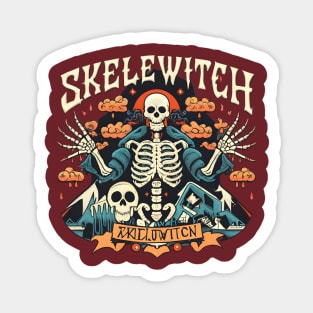 skelewitch vintage Sticker